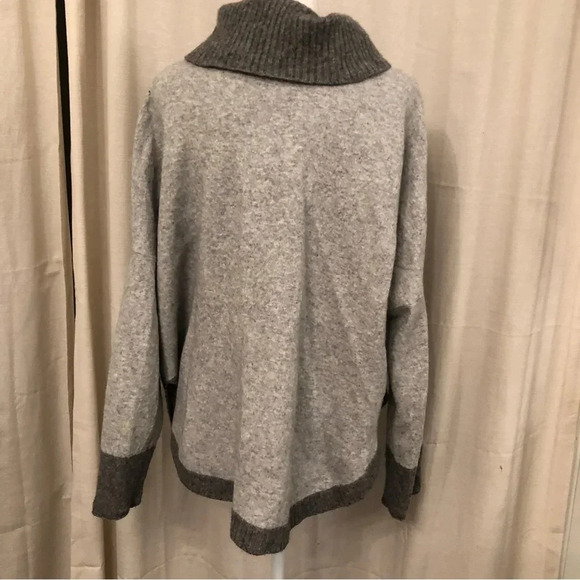 Funsport Cashmere Blend Turtleneck Sweater Grey XL - Picture 6 of 8